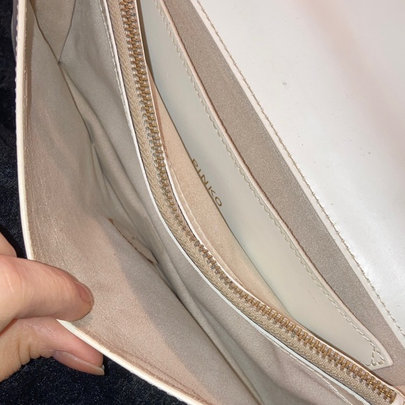 Pinko White Crossbody Bag with Gold Chain - Picture 8 of 10